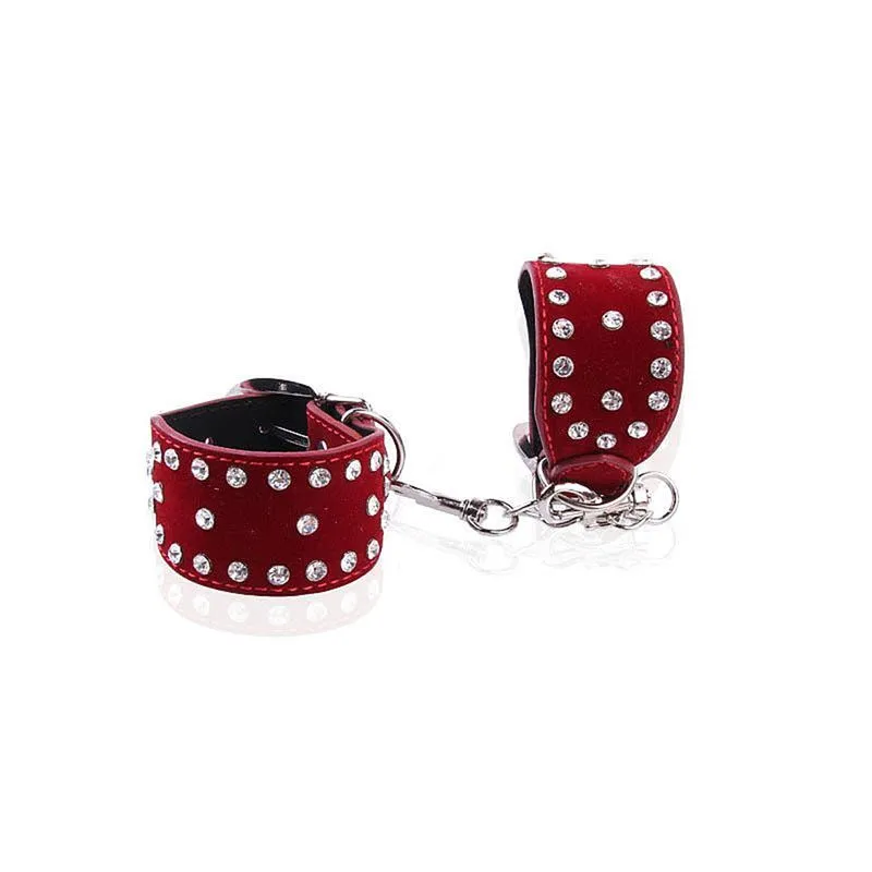 Algema com Corrente e Fivelas em Couro Sexy Import Algema com Corrente e Fivelas em Couro Luxo Sexy Import