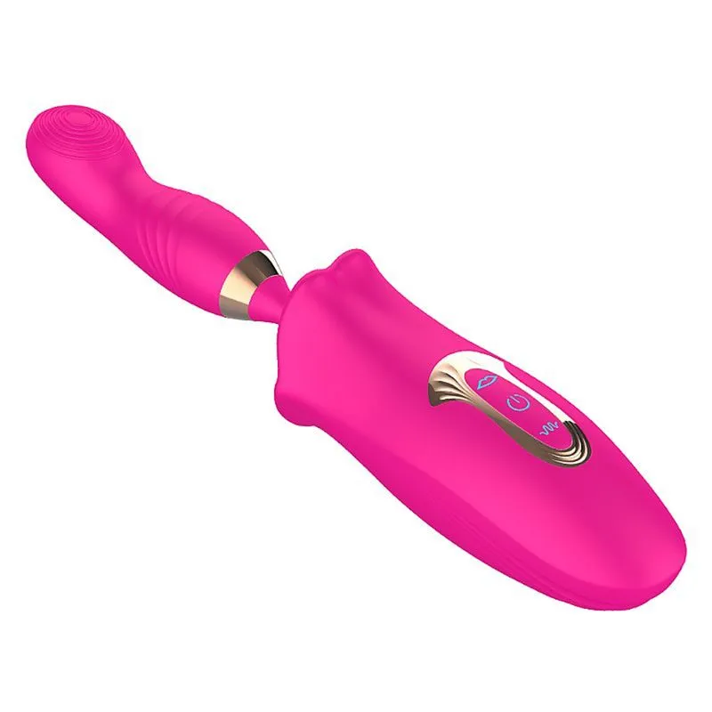 Honey Mouth Vibrador em Formato de Boca com 10 Modos de Pulsação e Dedilhar Sexy Import