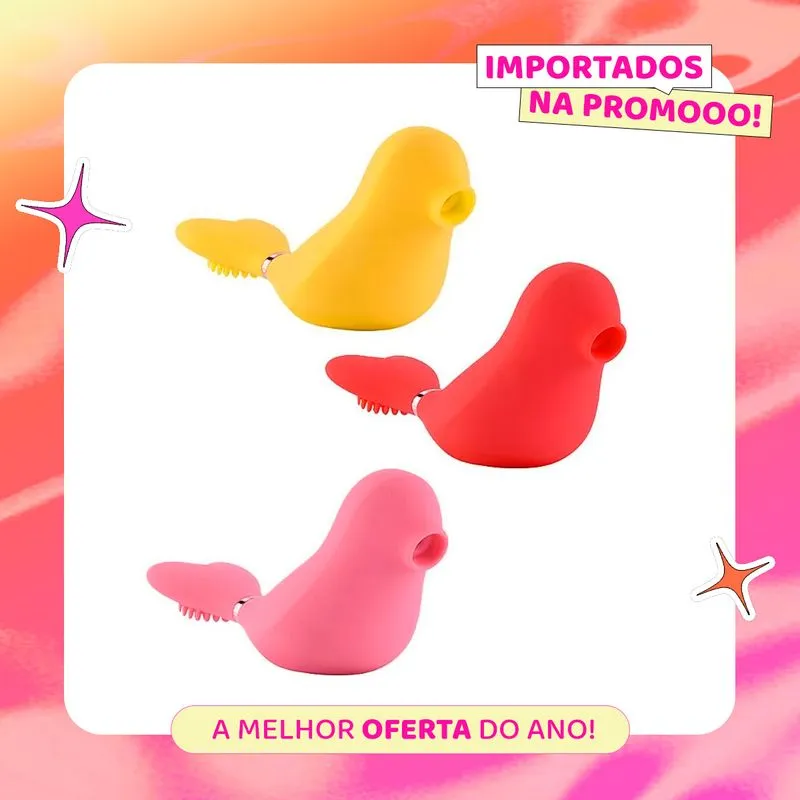 Seal Vibrador Passarinho Cantor com Bluetooth e 10 Modos de Pulsação Sexy Import