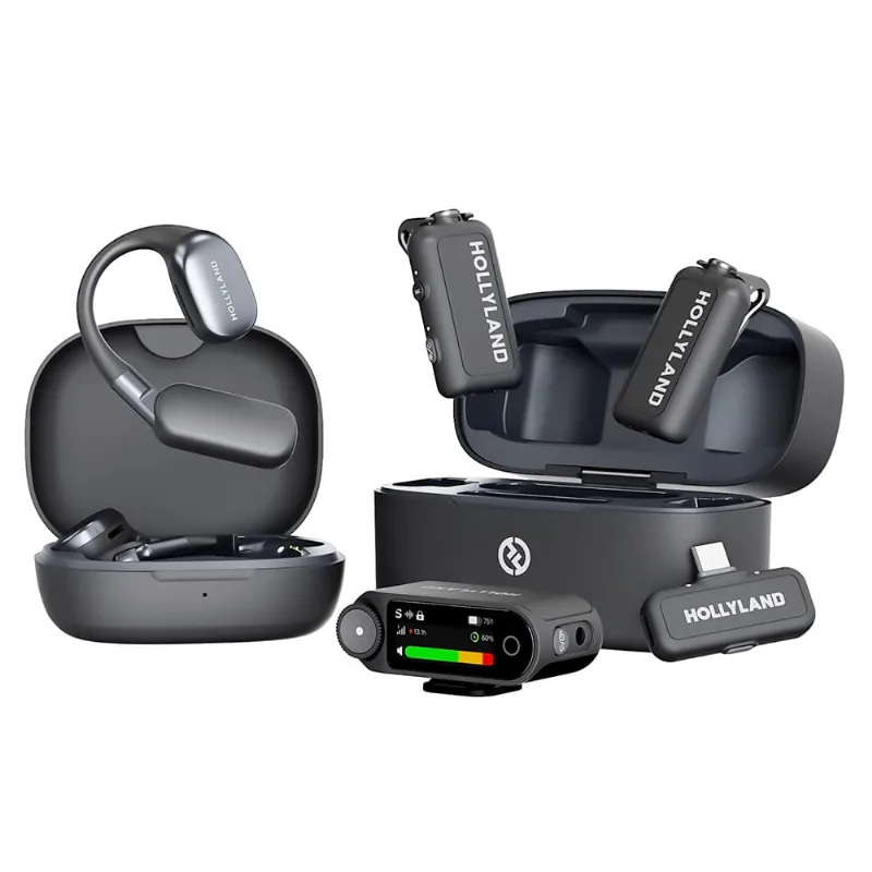 Micrófono Inalámbrico Hollyland Lark Max 2 Combo Definitivo 2 TX Camara RX USB-C RX