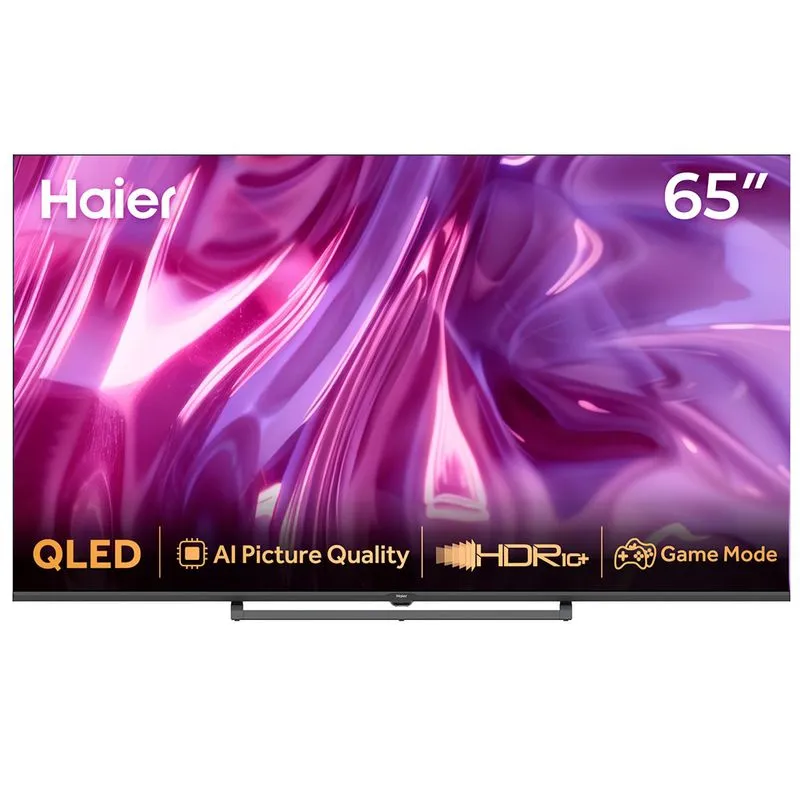 Smart TV 4K Haier QLED 65” Polegadas com 120Hz, Google TV e Wi-Fi - H65S80GUX