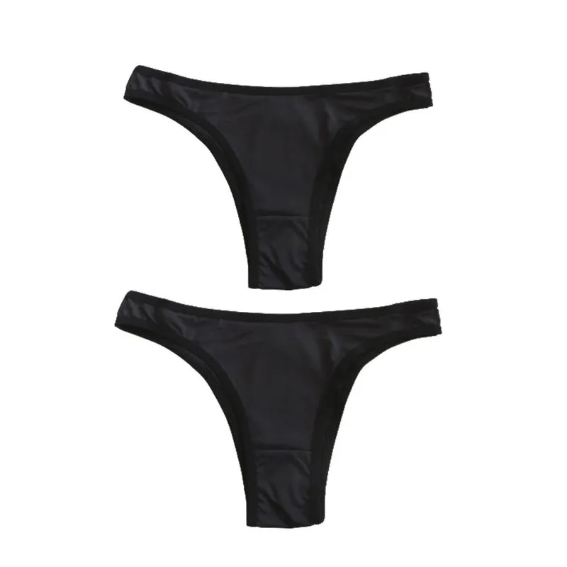 Kit Calcinha Biquíni Basic+ K2033CS Poliamida Preto
