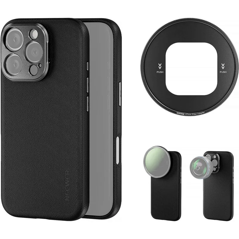 Case Smartphone Neewer PA084 Adaptador Lente 67mm para iPhone 16 Pro Max