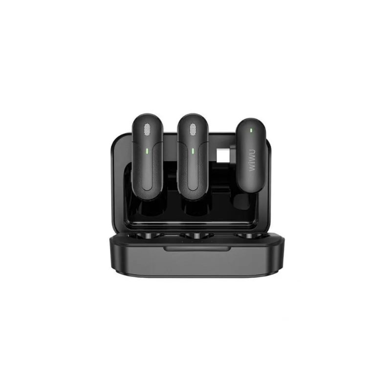 Microfone de Lapela Tipo C Preto WIWU