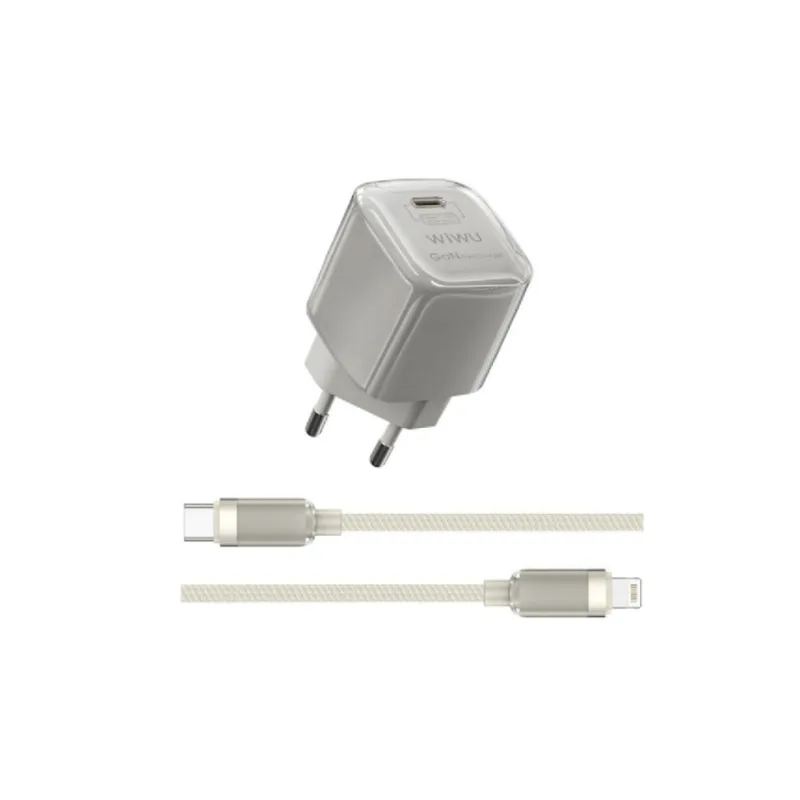 Fonte 20W com Cabo Tipo C Lightning Titanium WIWU
