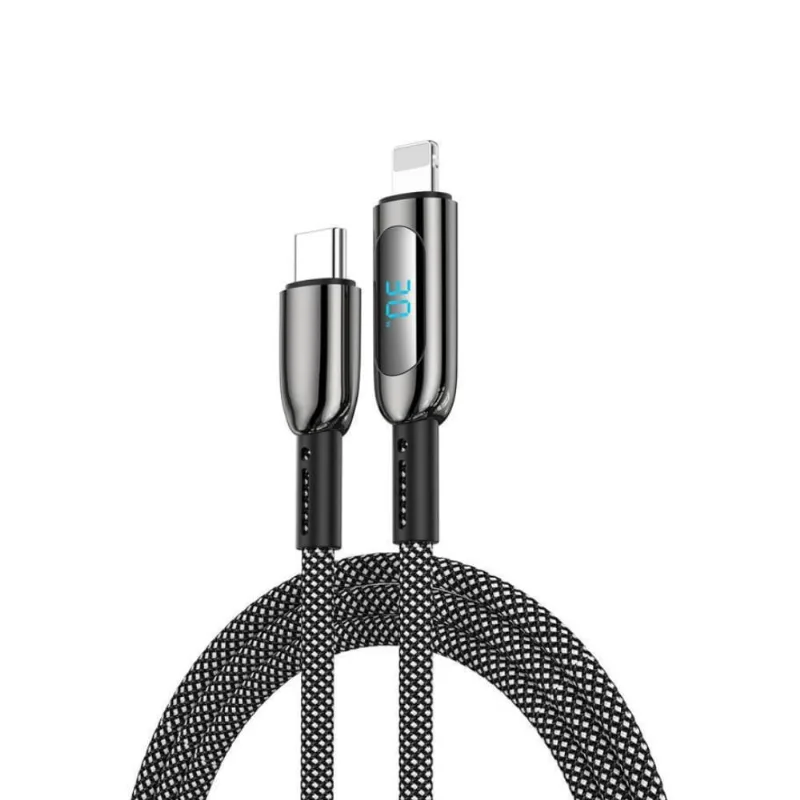 Cabo WIWU MAGQ Tipo C Para Lightning 30W Preto