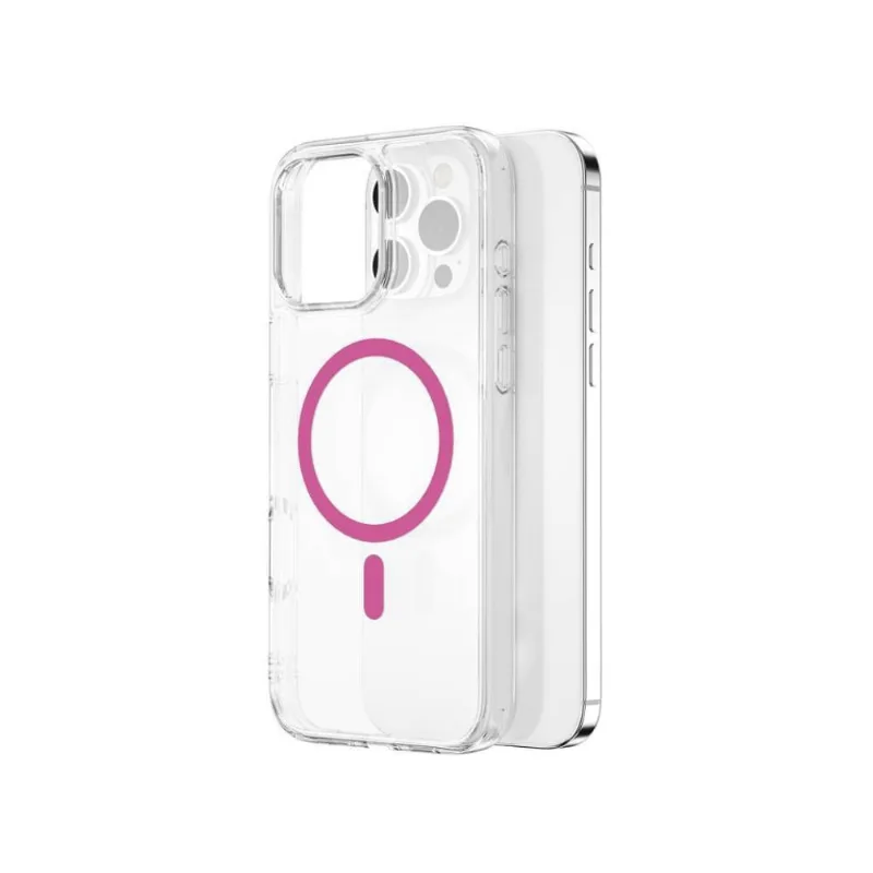 Capa WIWU iShield Pro MagSafe para iPhone 16 Rosa Escuro