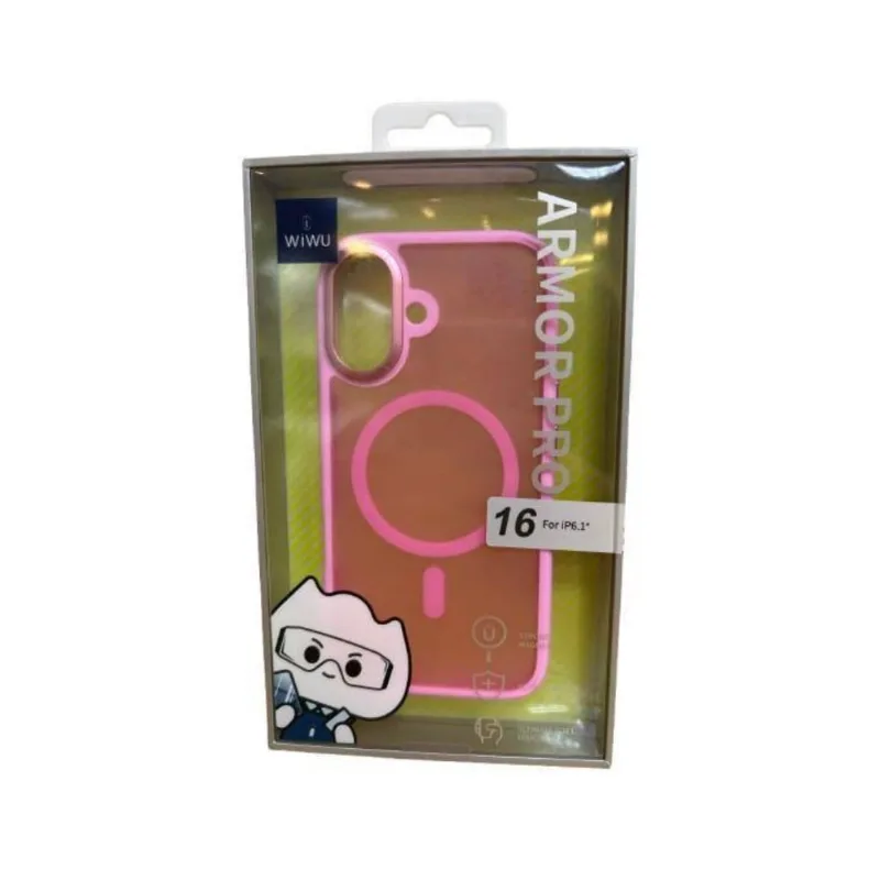 Capa Armor Pro MagSafe Rosa Wiwu iPhone 16