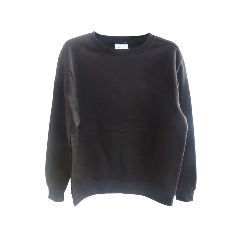 Casaco Moletom Unissex Basic+ Poliéster Preto