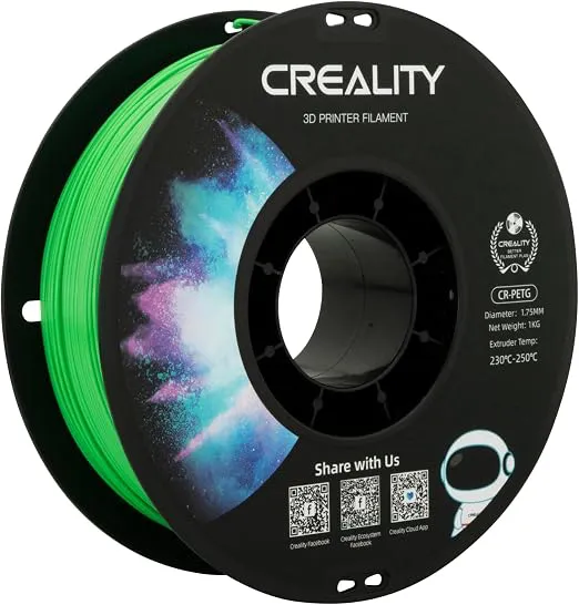 Filamento Petg Creality 1.75Mm 1Kg Verde Impressora 3D Premium