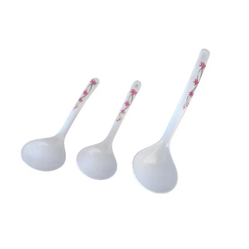 Kit 3 Conchas De Melamina Branco Estampa Flores - Star-795