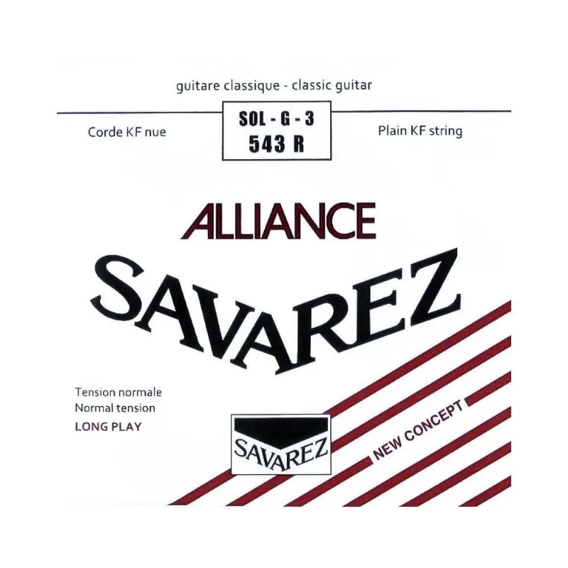 Corda Avulsa Violão Nylon G-SOL Alliance HT Classic 543R Savarez