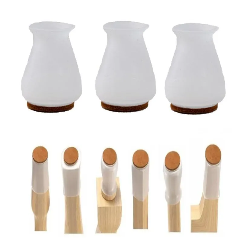 Kit 32 Pé Cadeira Quadr 1,5cm, Pés Red 2cm A 2,3cm C Feltro