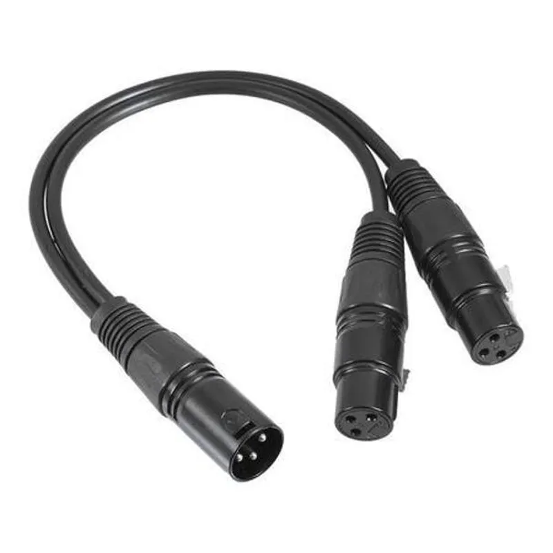Cabo De Áudio Xlr Splitter Y 30Cm