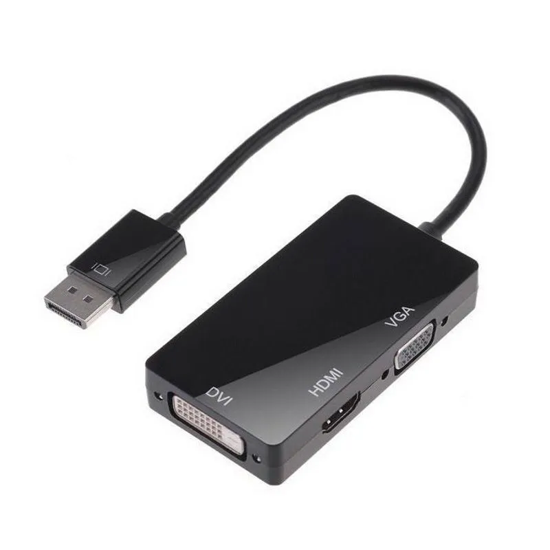 Displayport X Dvi/Hdmi/Vga Cabo Adaptador Conversor 3X1