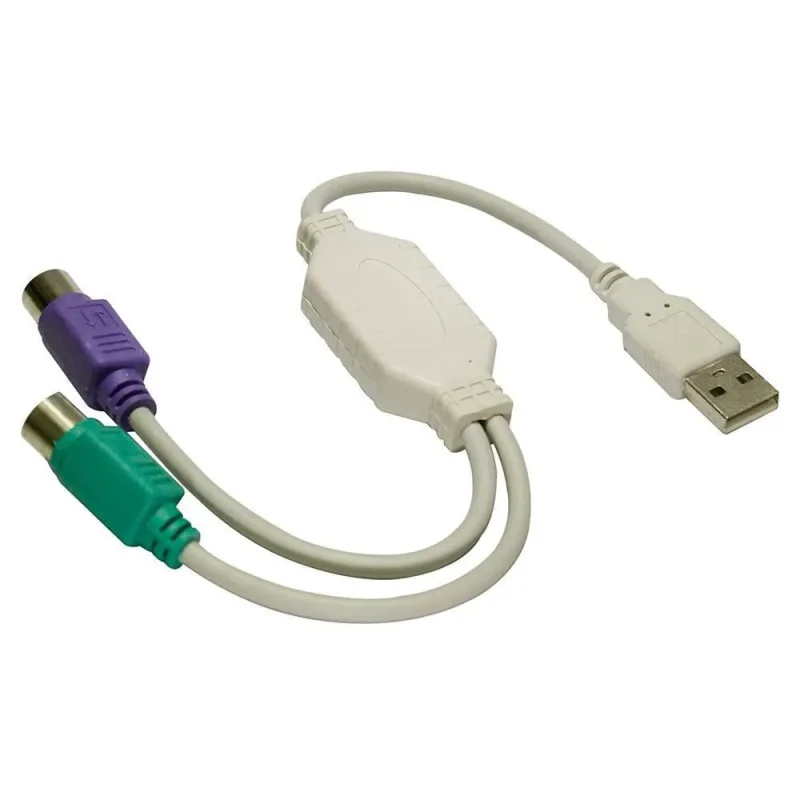 Cabo Adaptador Conversor USB x PS2 duas portas Teclado Mouse - Mafua Info