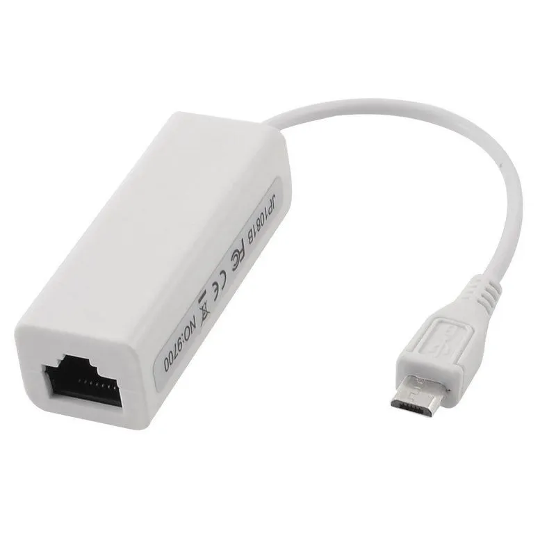 Adaptador Micro USB x RJ45 - LAN