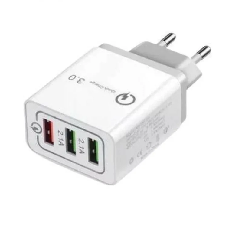 Carregador De Tomada Turbo 3.5A Com 3 Usb