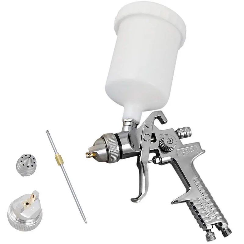 Kit Pistola de Pintura hvlp 600ml com 2 Jogos de Reparo 1.4
