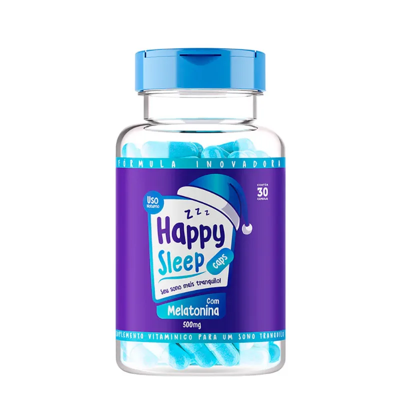 Happy Hair Sleep 500mg - Suplemento Vitaminico 30 Cápsulas