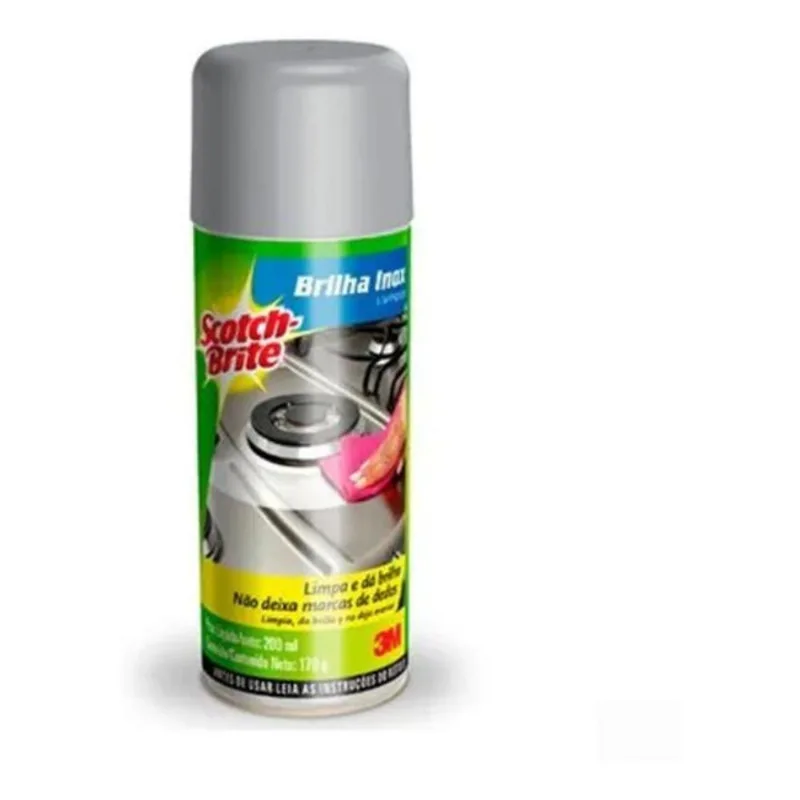 Brilha Inox Scotch Brite 200ml Removedor Limpador - 3m