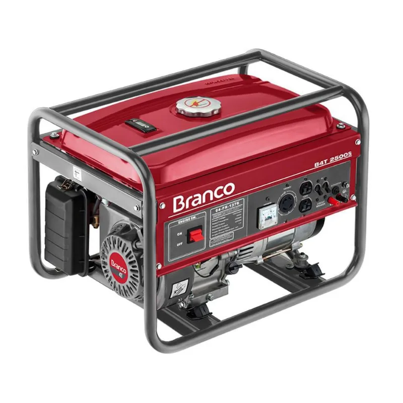 Gerador de Energia a Gasolina 2,2 kva 6,5 cv Part. Manual B4T2500S Branco