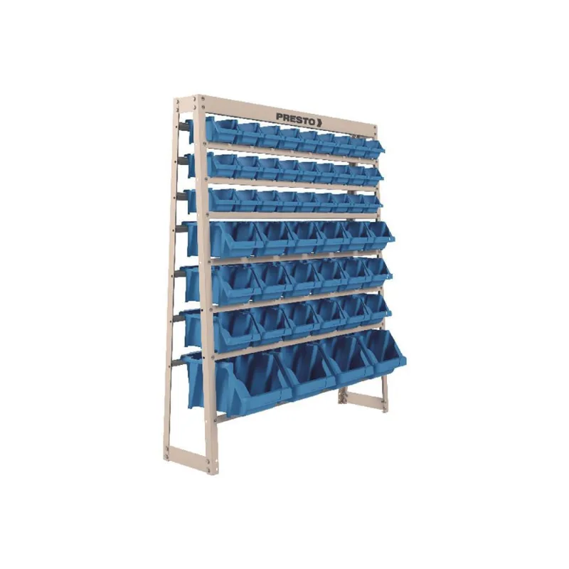 Kit Estante Gaveteiro 49 Gavetas Azul Presto 43016