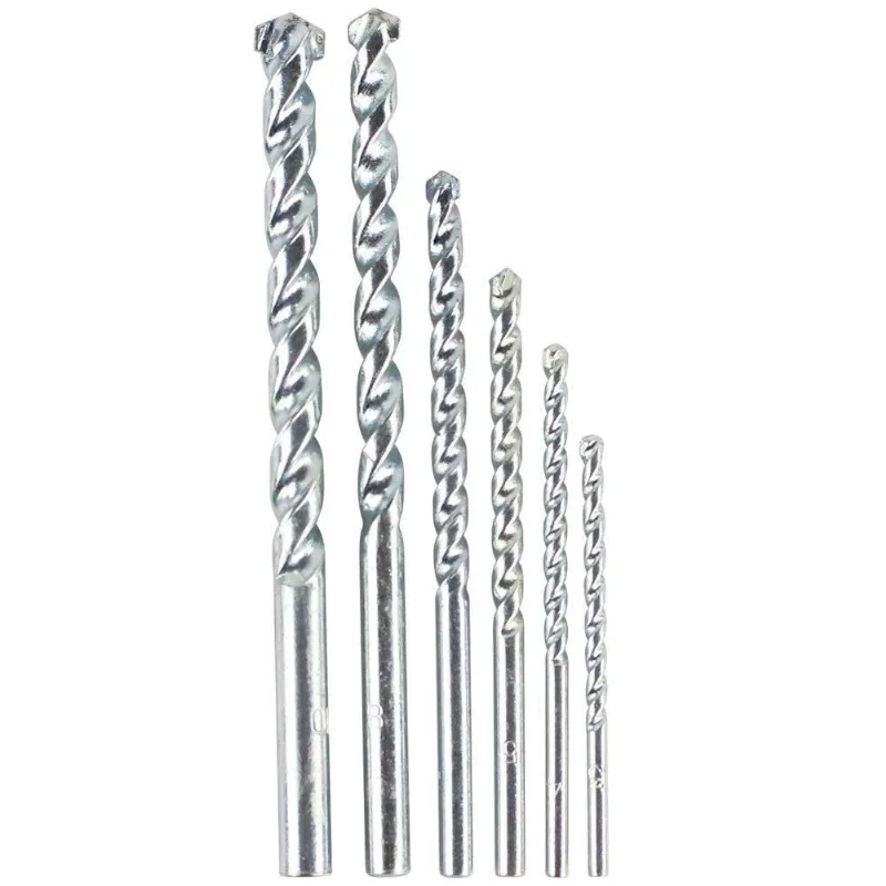 Jogo de Brocas para Concreto de 3 a 10mm com 6 Peças