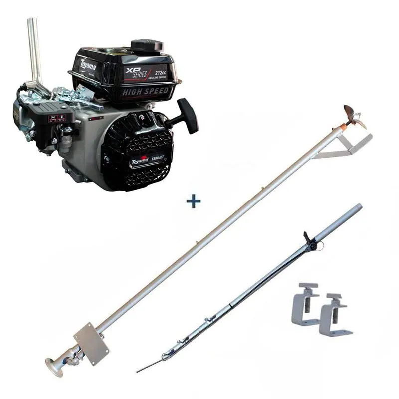 Rabeta Luxo 1,7 m para Barco com Motor 8 hp Toyama TE80JET
