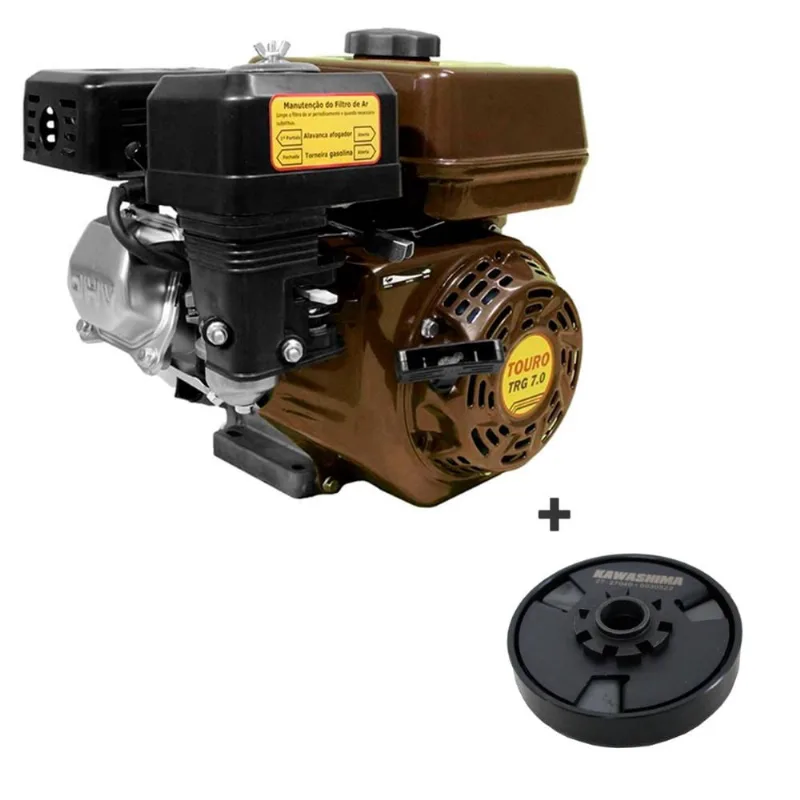 Motor a Gasolina com Embreagem Centrifuga 7,0 cv Eixo 3/4 Touro TRG70