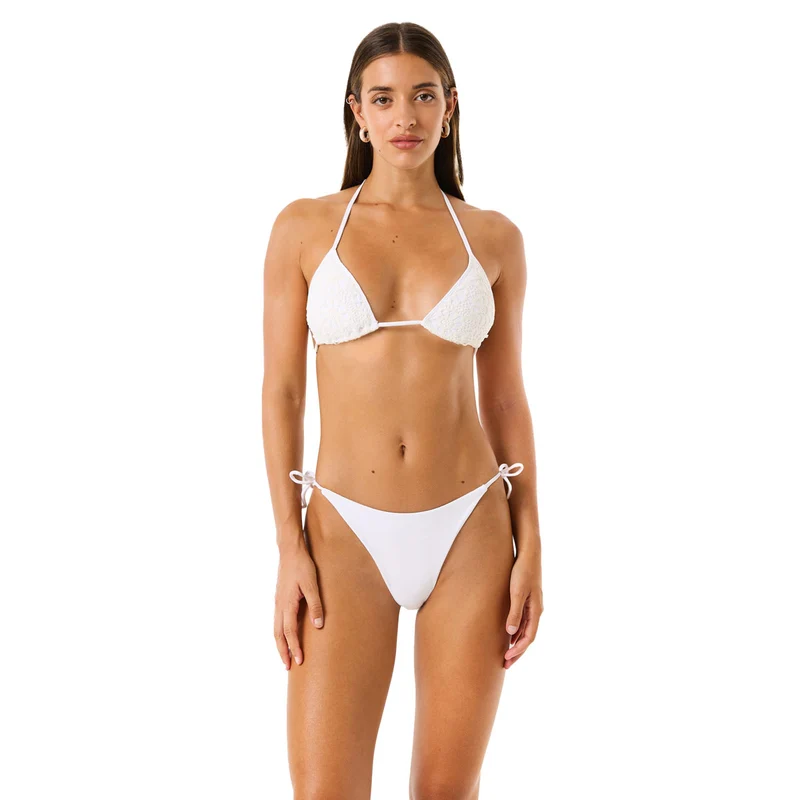 Costume Bikini Donna 4Giveness Triangolo Macramè Bianco L