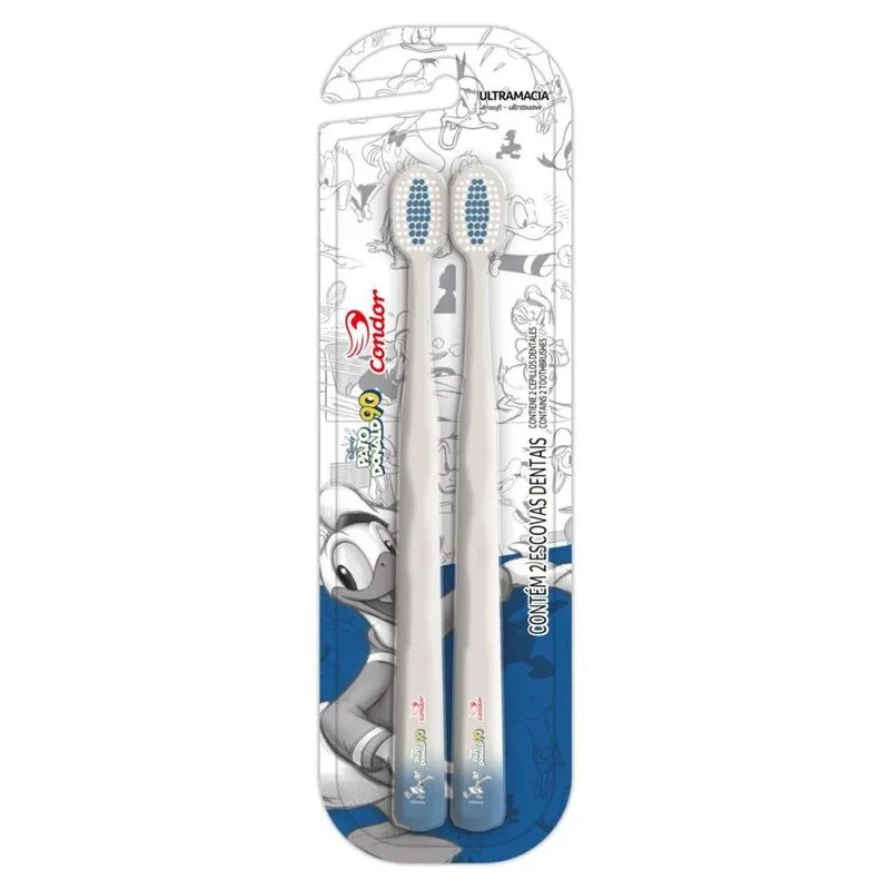 Escova Dental Condor Ultramacia Mickey E Amigos 2 Unidades