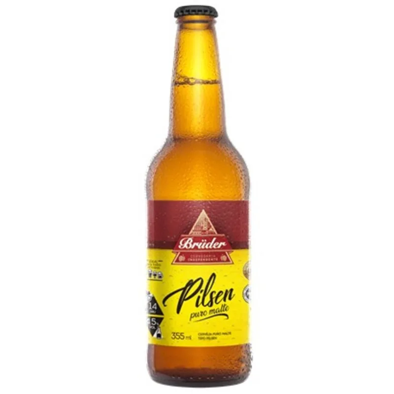 Cerveja Brüder Pilsen Puro Malte 355Ml