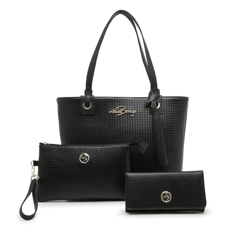 Kit Bolsa Feminina E Nécessaire Com Carteira Willibags