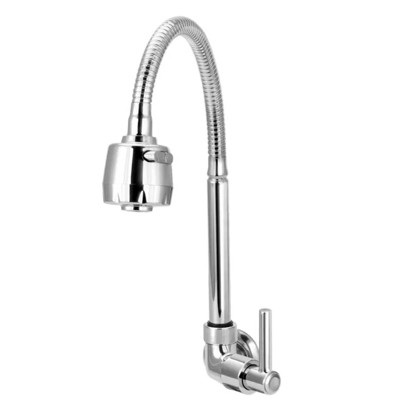 Torneira Cozinha Gourmet De Parede 1/4 De Volta com Bica Flexível