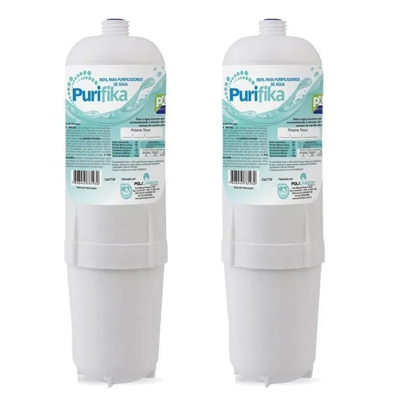 Kit 2 Refil Filtros Purificador De Agua Soft Everest