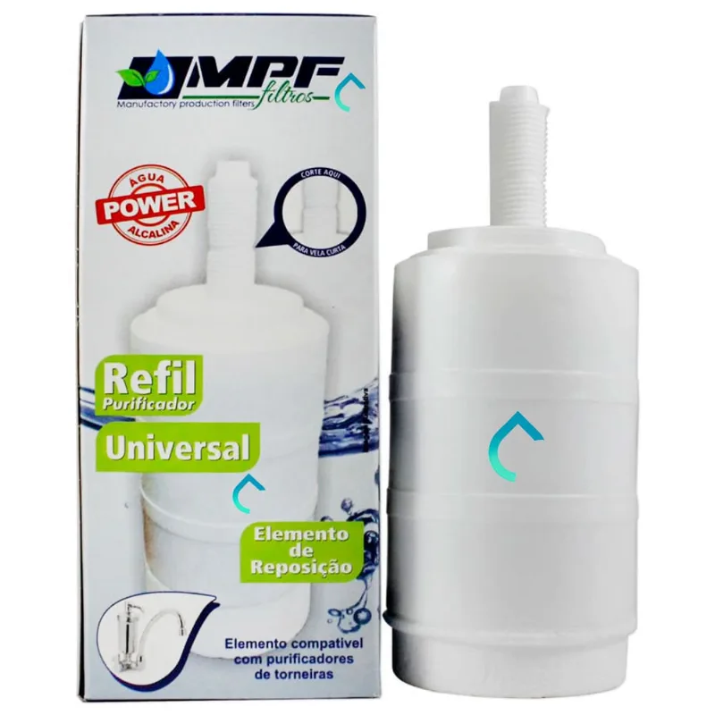 Refil Vela Torneira Compatível Filtro Lorenzetti Acqua Bella Vitalle Imperatriz Delta Herc Forusi Elen sap Viqua Whilcla