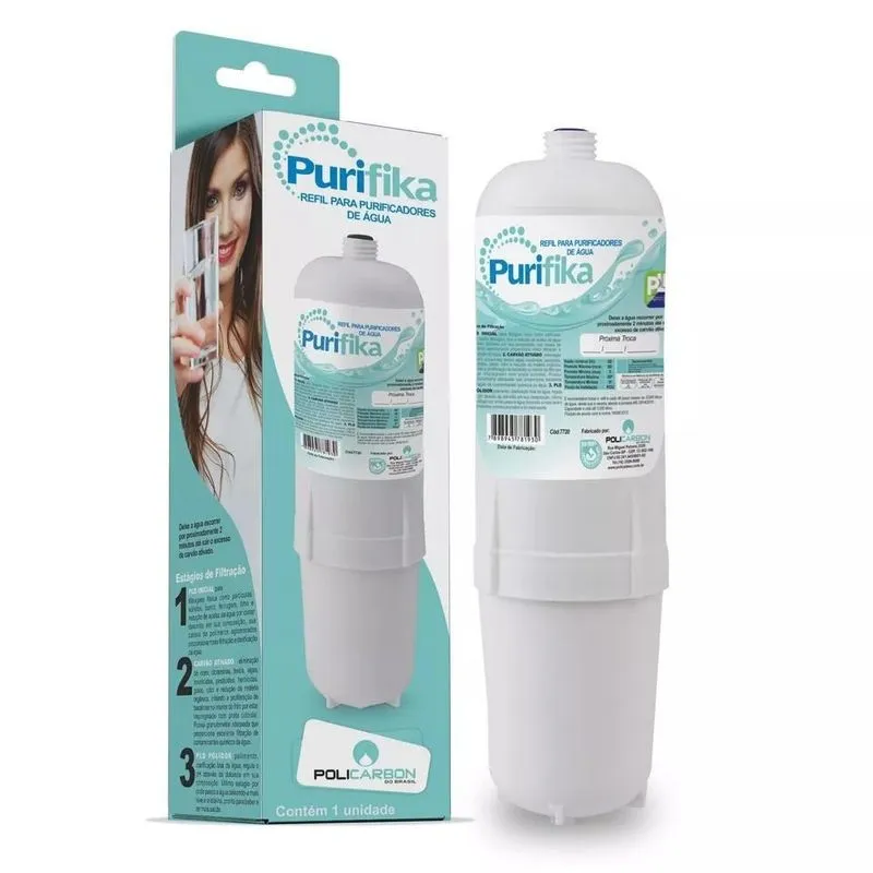 Refil Filtro Purificador Água Purifika Soft Slim Fit Everest
