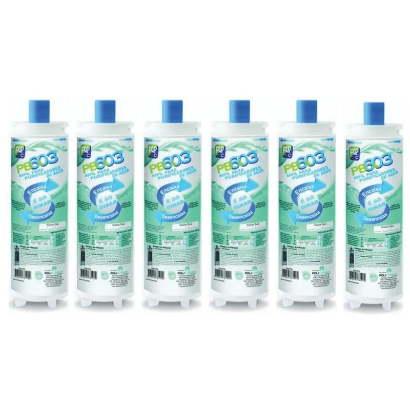 Kit Com 6 Refil Filtro Ibbl Pb603 Fr600 Atlantis Bdf Pfn