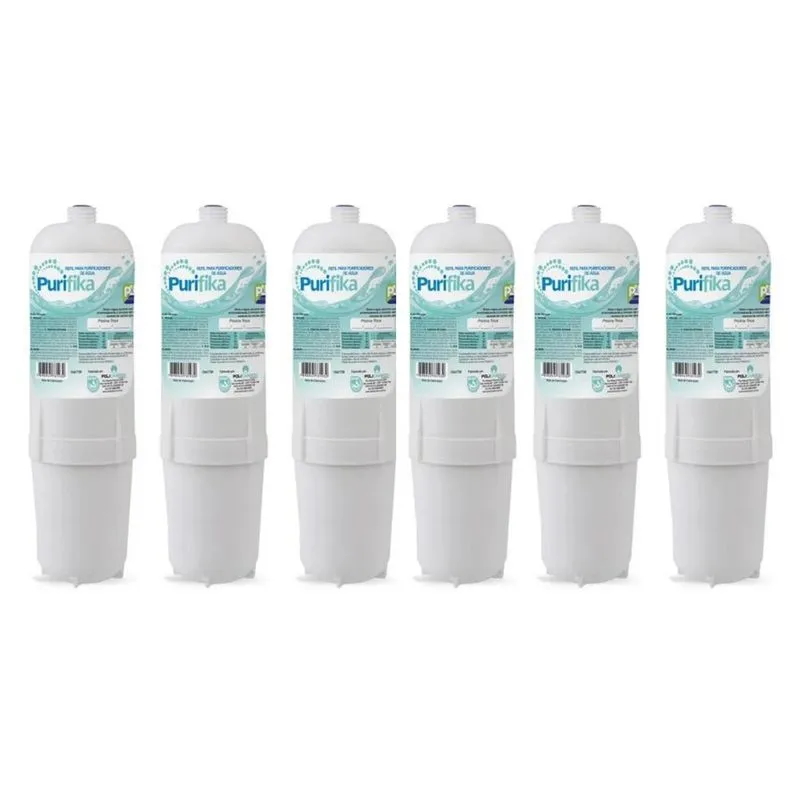 Kit 6 Refil Filtro Purificador Água Soft Everest Slim Fit