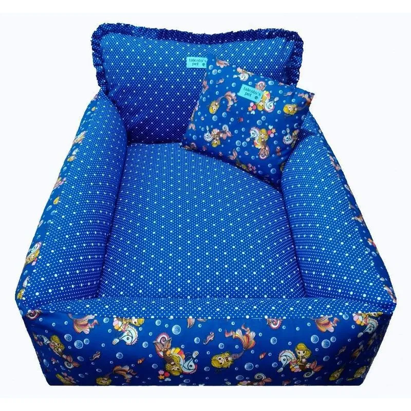 Cama Berço Dupla Face Para Cachorro Gato 100% Algodão Royal