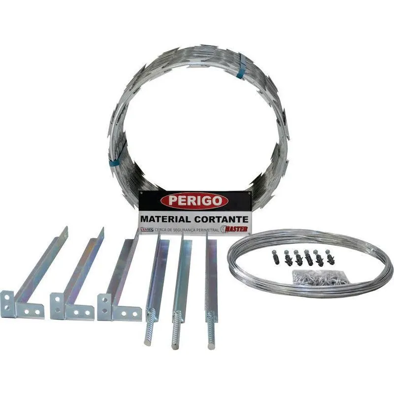 Kit Concertina Protetor Perimetral 10m 315mm Haster