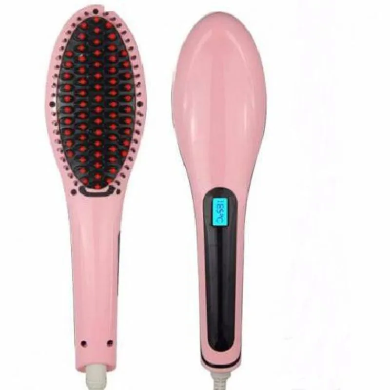 Escova Elétrica Magica Chapinha Alisadora 450°lcd*
