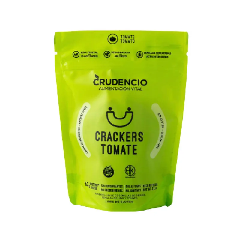 Crackers Sabor Tomate 80 Grs Crudencio Snacks Crackers De Tomate Crudencio