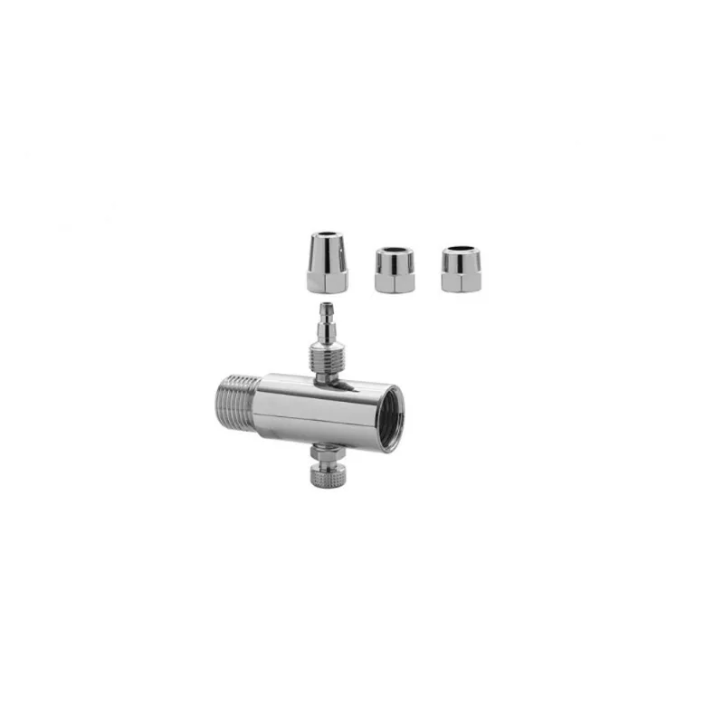 Adaptador Filtro 1/4 E 1/8 Cromado Blukit - 310904