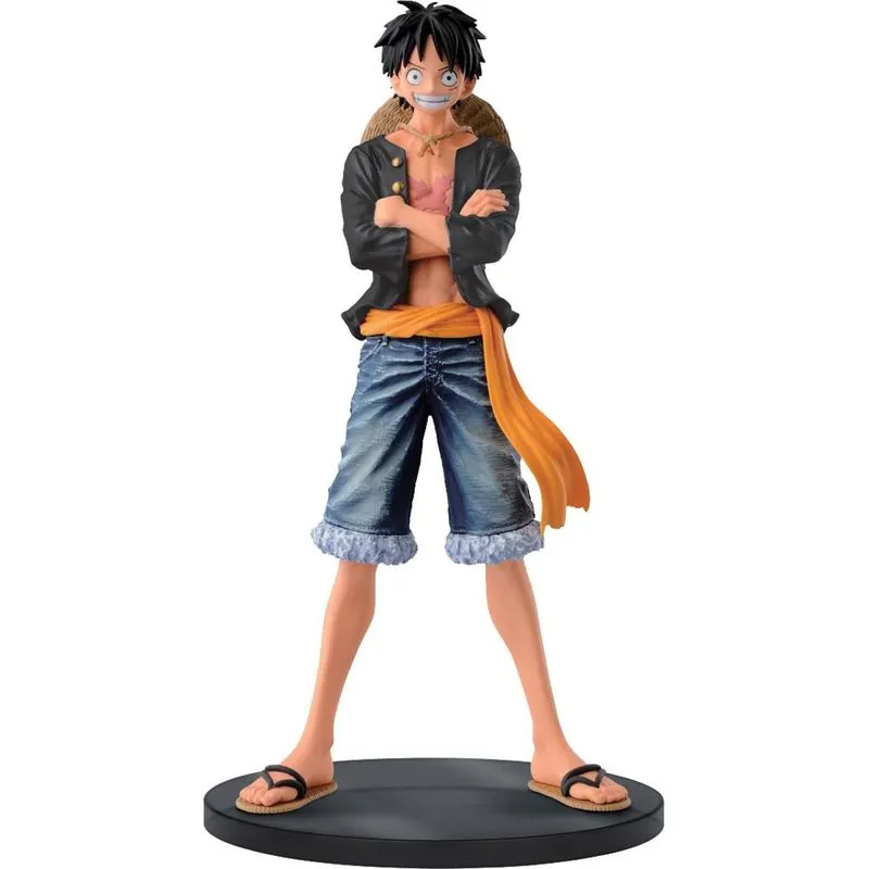 Boneco Colecionável Luffy Preto Jeans Freak Bandai Banpresto