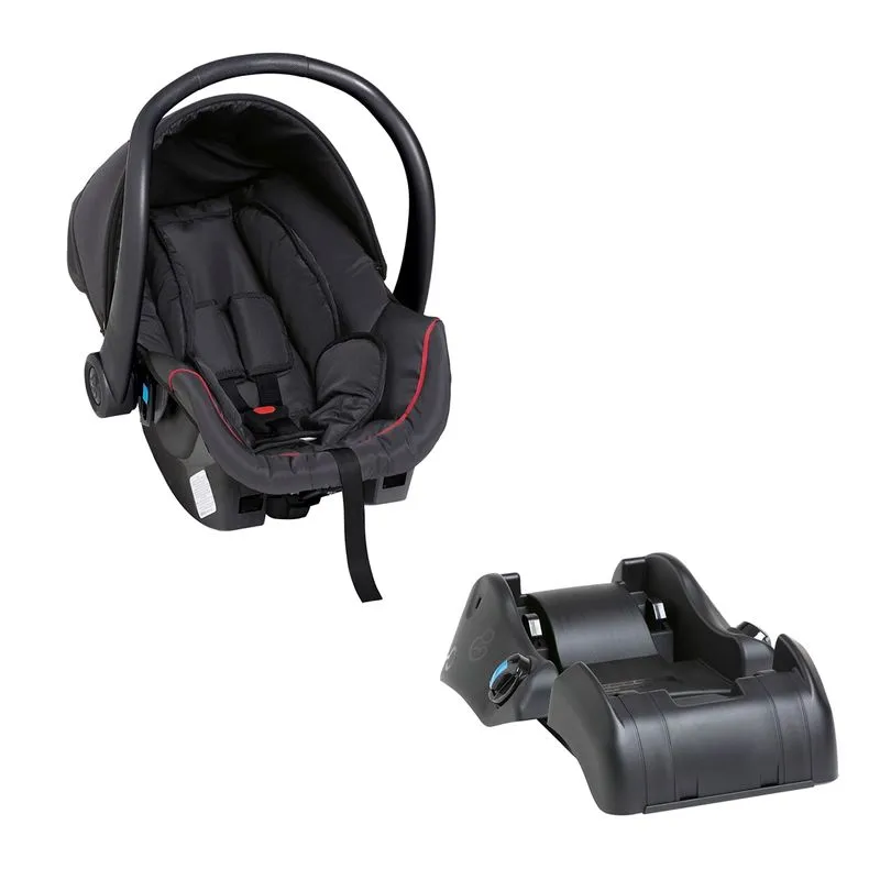 Bebê Conforto Galzerano 8181PPTV Cocoon C/ Acoplamento Automotivo Preto/Vinho