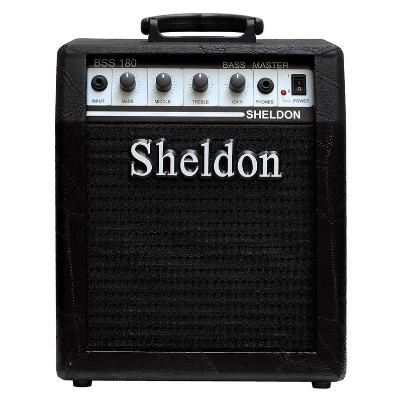 Amplificador para Contrabaixo 8 Pol 18W RMS Auburn Music BX200 Preto