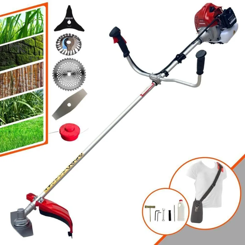 Roçadeira Kawashima Bcj620l + Escova De Aço + Faca 3p E 40d