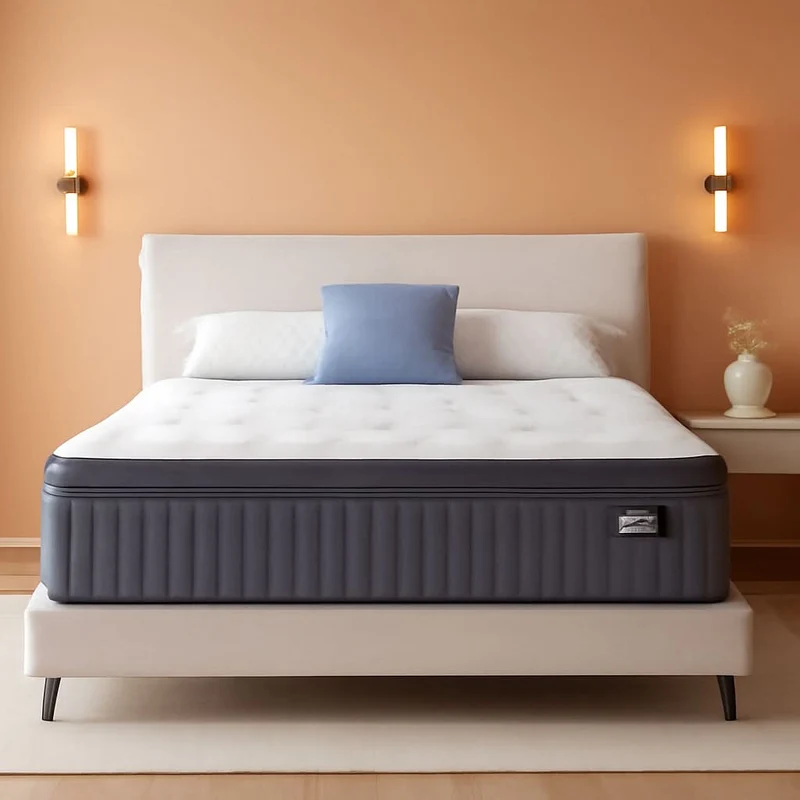 12 Inch Hybrid Memory Foam Pocket Spring Support Mattress Grey / 12 Inches / Full